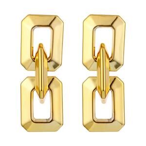 Chunky Gold Chain Link Earrings